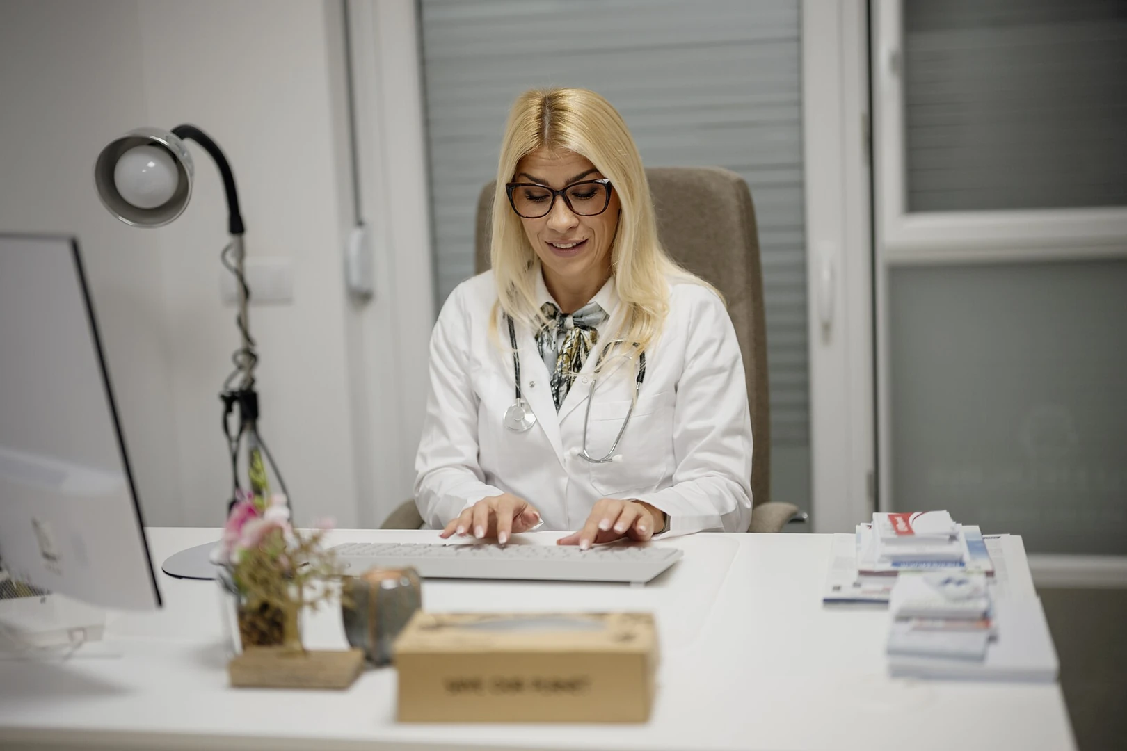 Doctor and patient during a consultation